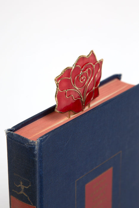 Red Rose Capiz Bookmark 3