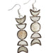 Moon Phases Capiz Earrings thumbnail 1