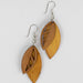 Falling Leaves Wood Earrings thumbnail 2