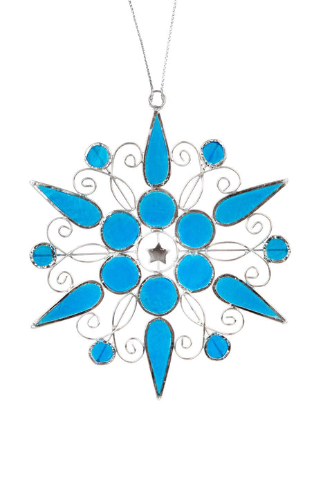 Blue Snowflake Ornament 1