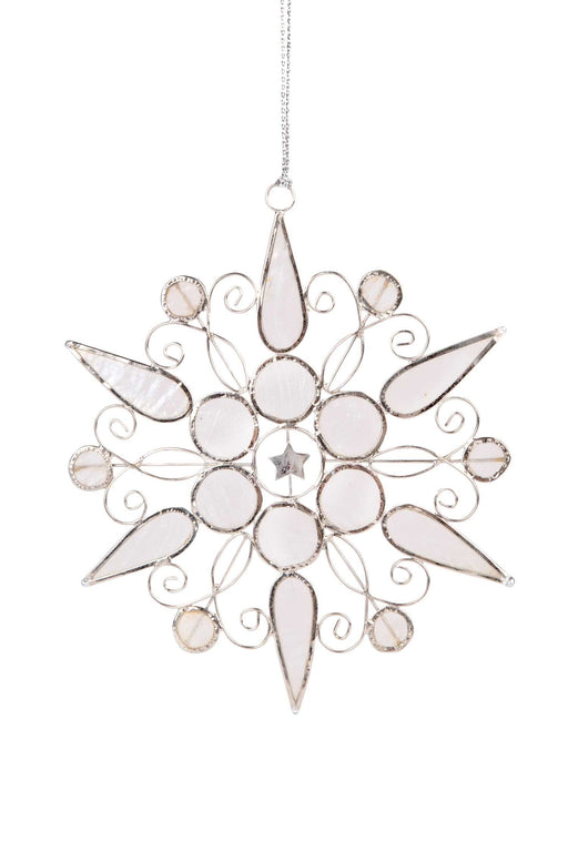 White Snowflake Ornament