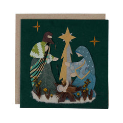 Silent Night Nativity Christmas Card - Default Title (7925140)