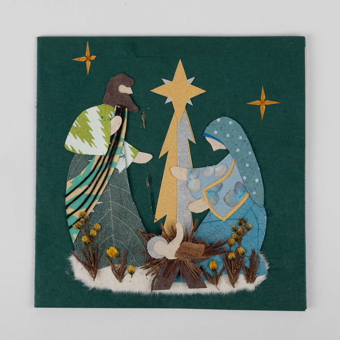 Silent Night Nativity Christmas Card 3