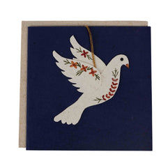 Flying Peace Dove Ornament Card - Default Title (7925150)