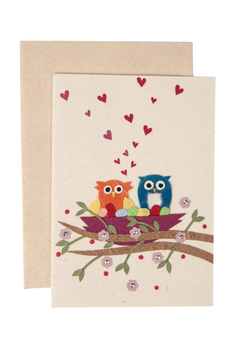 Owls In Love Card 1
