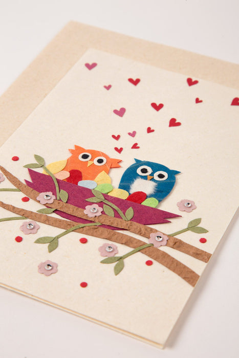 Owls In Love Card 2