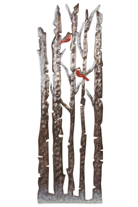Birch Tree Cut Metal Art 1
