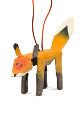 Cut Metal Fox Ornament
