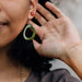 Open Minds Tagua Earrings Green thumbnail 2