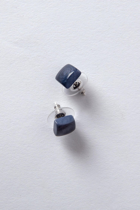 Small Things Tagua Earrings Blue 2