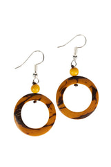 Ochre Tagua Earrings