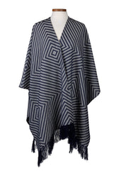 Chevron Stripe Poncho