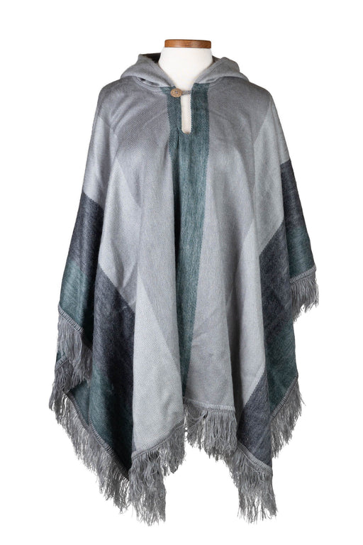 Frozen Pines Hooded Poncho