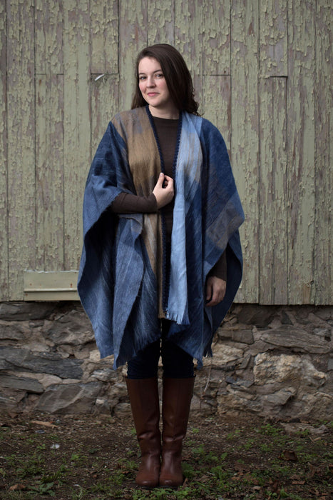 Plaid Chenille Poncho 4