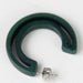 Negative Space Tagua Hoops - Jasper Green thumbnail 2