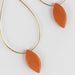 Pendant Hoop Earrings - Tangerine thumbnail 2