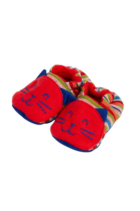 Smiling Kitty Booties Red 1