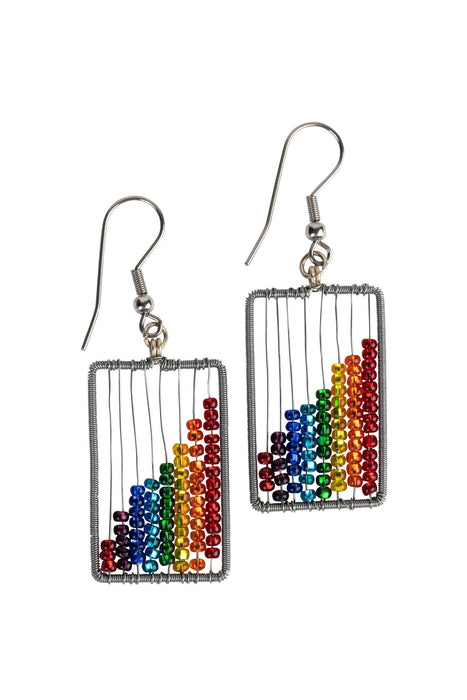 Rainbow Abacus Earrings 1