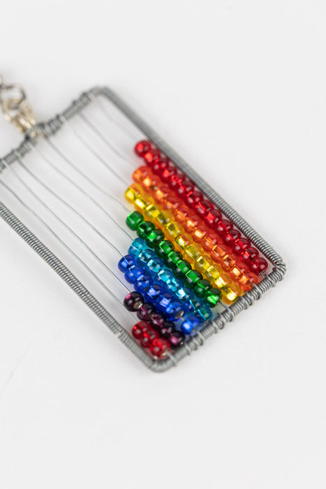 Rainbow Abacus Earrings 2
