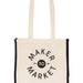 5 oz. 12x12x6 organic cotton reusable bag w/logo thumbnail 1