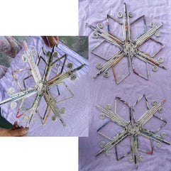 Ornament 3D Snowflake Newspaper