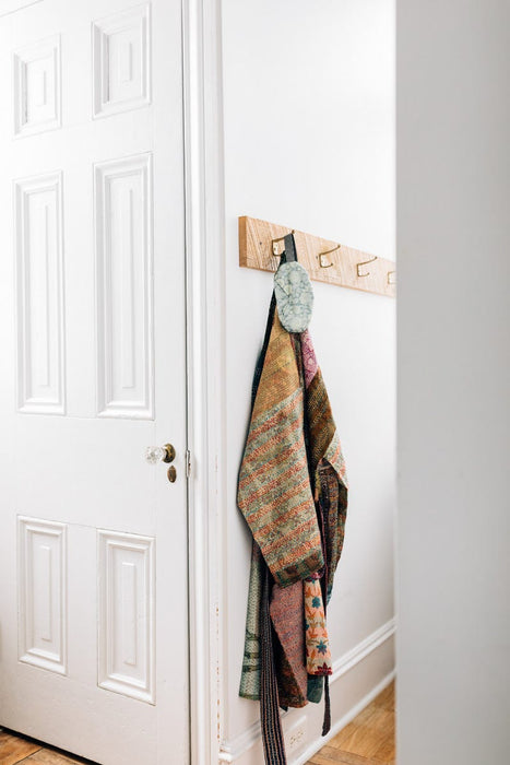 Kantha Stitch Sari Bathrobe 5